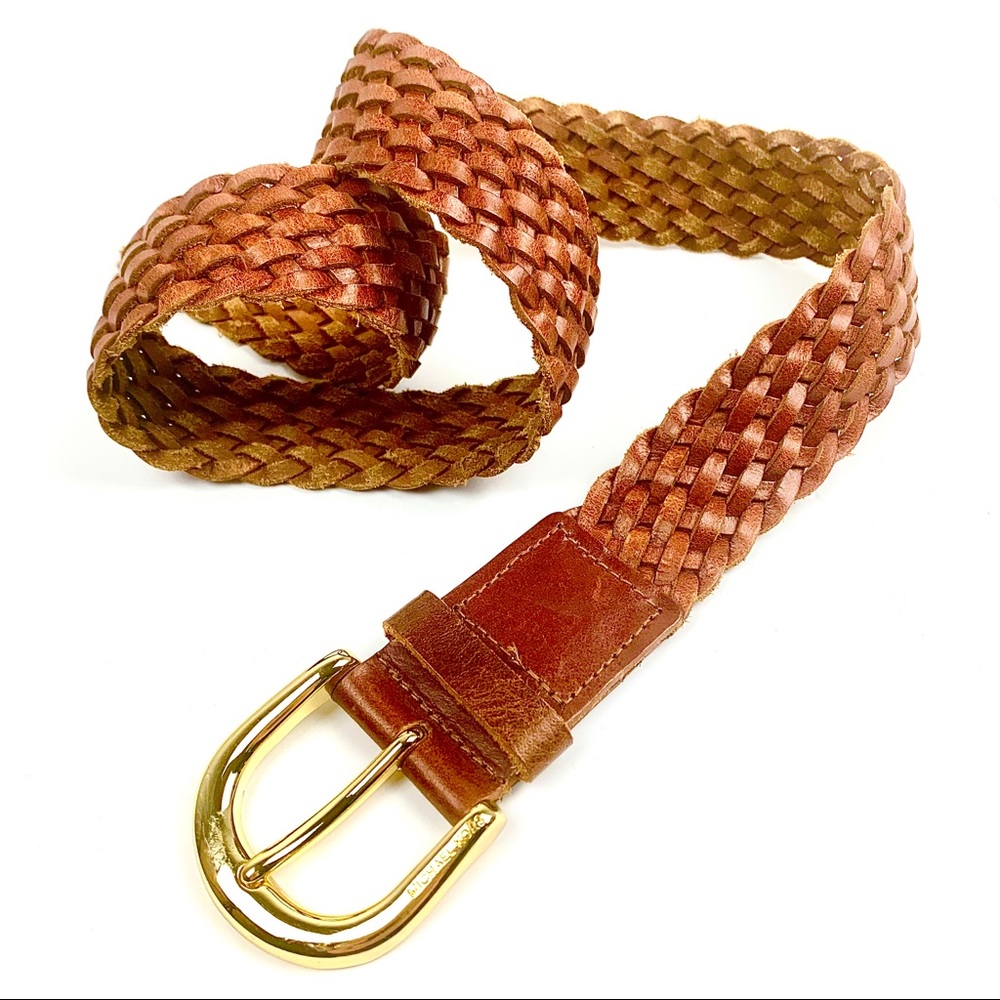 Michael Kors braided leather belt